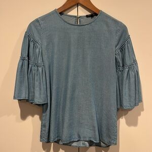 Massimo Dutti Denim blouse SZ XS